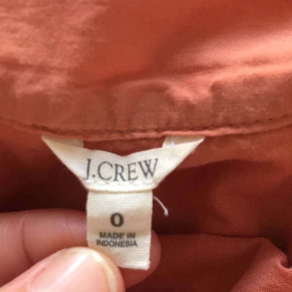 J. Crew Eyelet Tiered Ruffled Mini Skirt in Clay Pink | Size 0 - Picture 5 of 5